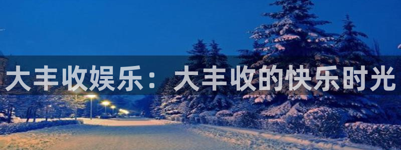 杏悦凯捷平台：大丰收娱乐：大丰收的快乐时光